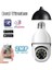 Wifi 360 Panoramik Ampul Kamera Güvenlik Kamerası Çift Wifi 360 Derece Gece Görüşlü 2