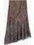 Asimetrik Kesim Katlı Leopar Desenli Midi Etek 2