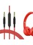 Beats Solo 4 ile Uyumlu Mikrofonlu Ses Kablosu, Studio Pro, Studio3 Kulaklık Kablosu, 1/8" (3,5 Mm) Ila 3,5 mm Yedek Stereo Kablo, Inline Mikrofon ve Ses Kontrolü (4 Ft/1,2 M) 1