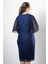 Şifon Detaylı Abiye Elbise Lacivert MDV390 6