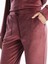 Yeni Sezon Beli Lastikli Düz Kadife Kadın Jogger Pijama Alt 4