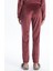 Yeni Sezon Beli Lastikli Düz Kadife Kadın Jogger Pijama Alt 5