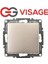 Visage Ambiance Metalik Bej Tekli Anahtar Çerçevesiz - Priz ve Anahtar Için Uyumlu Çerçeve 1