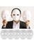 Beyaz Renk Boyanabilir Anonim Tam Yüz Cosplay Maske 24X18 cm 5