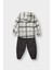 Erkek Bebek 2'li Takım Kareli Twill Kapüşonlu Gömlek Pantolon G3225A525WN 4