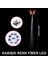 LED Fiber Optik Işıklı Kelebek Saç Klipsi 3