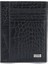 Guard Siyah Croco Large Croco Baskı Deri Kartlık 1