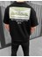 Unisex Baskılı Oversize T-Shirt - Siyah 3