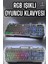 Bfs LED Işıklı Oyuncu Klavye USB Girişli Rgb Işıklı Q Klavye Mouse Hediyeli 1