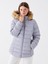 Yeni Sezon Kadın Kapüşonlu Düz Şişme Mont 1