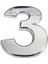 Cemax Krom Yapışkanlı 3 Rakamı 5 cm 1