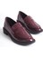 Bordo Şık Tasarım Loafer Ayakkabı 1