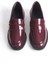 Bordo Şık Tasarım Loafer Ayakkabı 2