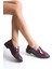Bordo Şık Tasarım Loafer Ayakkabı 5