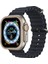 OMR02 Apple Watch Ultra 49MM Alüminyum Kasa Cam Ekran Koruyucu - Gold 2