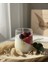 Çilekli Panna Cotta & Orman Meyveleri Aromalı Gourmet Mum - Dekoratif Cam Bardak 3