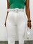Kalın Kemerli Kumaş Pantalon -Ekru 5