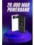 Powerbank 20.000 Mah Hızlı Şarj Özellikli Taşınabilir USB Girişli 2