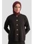 Düğme Detaylı Örme Takım 25KD1805 Siyah 3