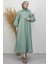 Ilayda Fermuarlı Elbise Mint 2