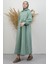 Ilayda Fermuarlı Elbise Mint 3