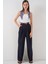 Kadın Yüksek Bel Palazzo Pantolon 30051 - Lacivert 1