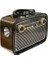 Eskitme Nostalji Tasarımlı Bluetoothlu Nostalji Radyo Ahşap Nostaljik Görünümlü 3