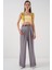 Kadın Yüksek Bel Palazzo Pantolon 30051 - Gri 1