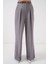 Kadın Yüksek Bel Palazzo Pantolon 30051 - Gri 4