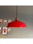 Carmelo Kırmızı Tekli Avize Eskitme Lale Başlık Retro Sarkıt Lamba Restoran Salon Aydınlatma 3