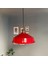 Carmelo Kırmızı Tekli Avize Eskitme Lale Başlık Retro Sarkıt Lamba Restoran Salon Aydınlatma 4