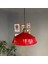 Carmelo Kırmızı Tekli Avize Eskitme Lale Başlık Retro Sarkıt Lamba Restoran Salon Aydınlatma 6