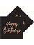 Doğum Günü, Happy Birthday Tabak, Bardak ve Peçete Seti Siyah Renk 2