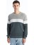 Yeni Sezon Bisiklet Yaka Uzun Kollu Renk Bloklu Erkek Triko Kazak 1