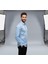 Erkek Slim Fit Dar Kesim Uzun Kollu Poplin Gömlek 7