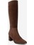 Sejas Kahverengi Hakiki Deri Süet Kadın Topuklu Çizme 3