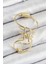 Pirinç Halkalı Model Gold Renk Kıkırdak Küpe 1