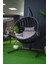Rattan Bahçe ve Balkon Salıncağı Ø107CM 140 kg Taşıma Kapasiteli 1