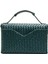 Lock Koyu Yeşil Hakiki Deri Kadın Çanta 4