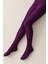 Mor Rengi Kız Çocuk Termal Içi Ince Polar Külotlu Çorap 3