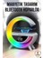 Bluetooth Hoparlör Dijital Göstergeli Wireless Şarj Rgb Işıklı 2