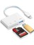 3'ü 1 Arada iphone Lightning To Tf Sd Kart ve Usb Çevirici Dönüştürücü Orjinal Sağlam 1
