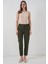 Kadın Beli Lastikli Kumaş Pantolon 30058 - Haki 1