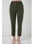 Kadın Beli Lastikli Kumaş Pantolon 30058 - Haki 2