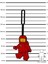Spaceman Silicone Bag Tag - Red 53498 3