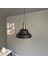 Ulmete Siyah Renk Eskitme Fener Başlık Tekli Sarkıt Avize Salon Ofis Otel Avizeleri Vintage Tasarım 4