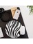 Şık Zebra Desenli Yuvarlak Mouse Pad - Mousepad - Mouse Pad - Fare Altlığı 1