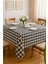 Kareli Masa Örtüsü Sofra Bezi 160X220 cm Rustik 1