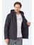 Harmonic Erkek Siyah Softshell Kapüşonlu Fermuarlı Mont - Siyah 4