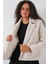 Kadın Kaşe Ceket 0725 - Ekru 4